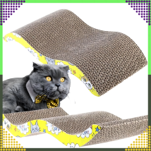 Drapak dla Kota Kartonowy Legowisko Leżak Fala Mata do Drapania Eko Duża