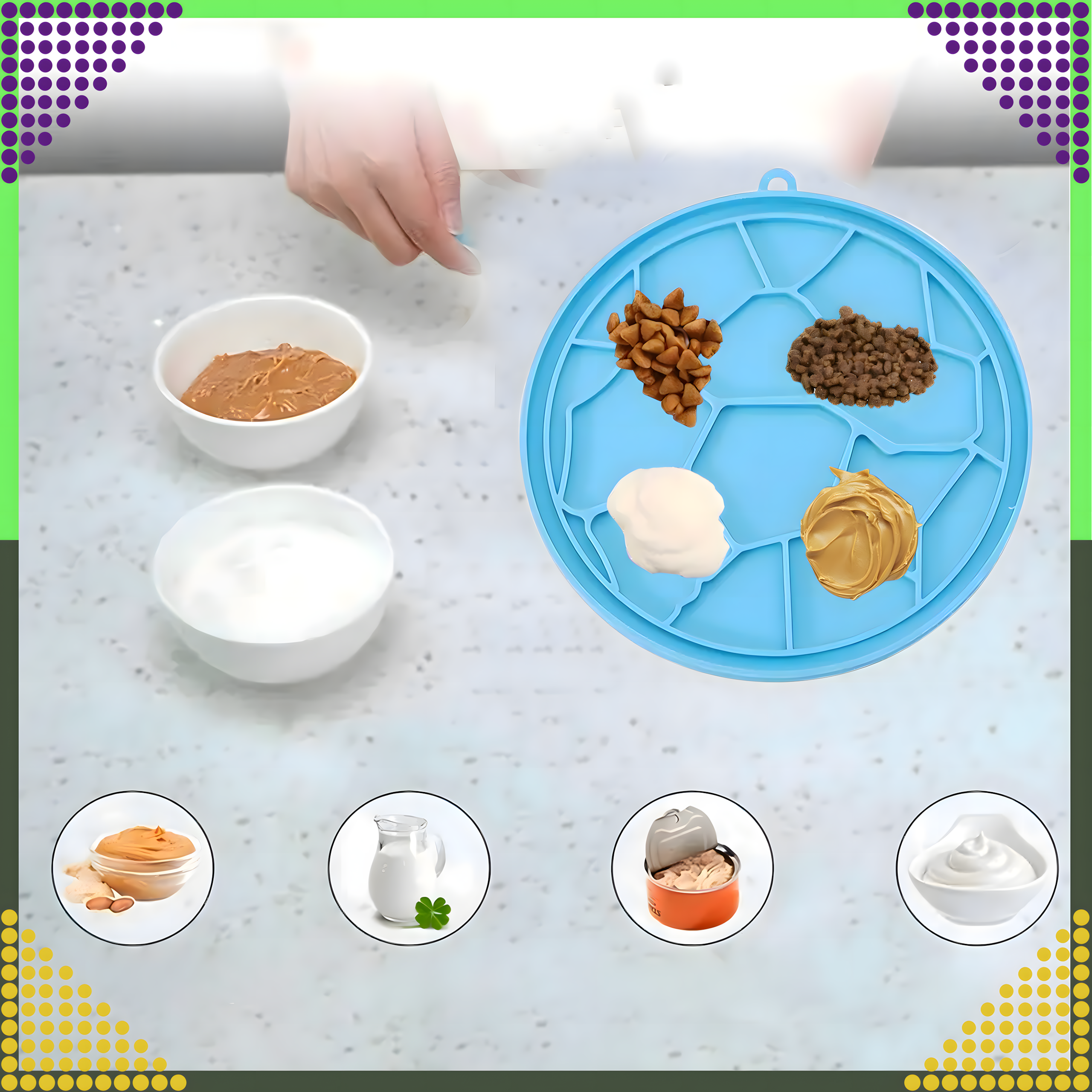 Mata Tacka do Lizania Uspokajająca Spowalniająca dla PSa Kota Antystresowa - obrazek 4