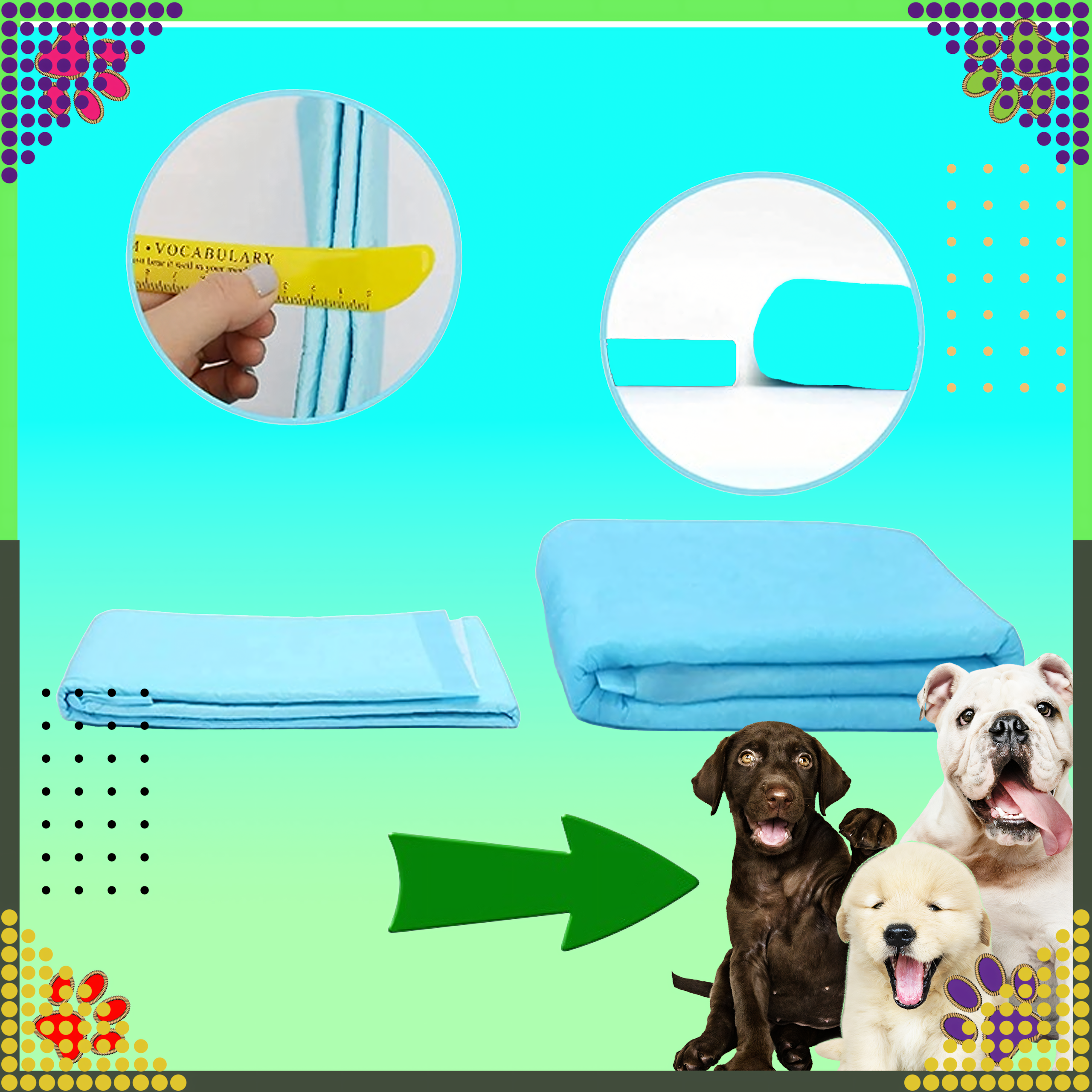 288 x Podkłady Maty Higieniczne dla Psa do Nauki Sikania Xl 40x60cm Grube 50 szt - obrazek 7