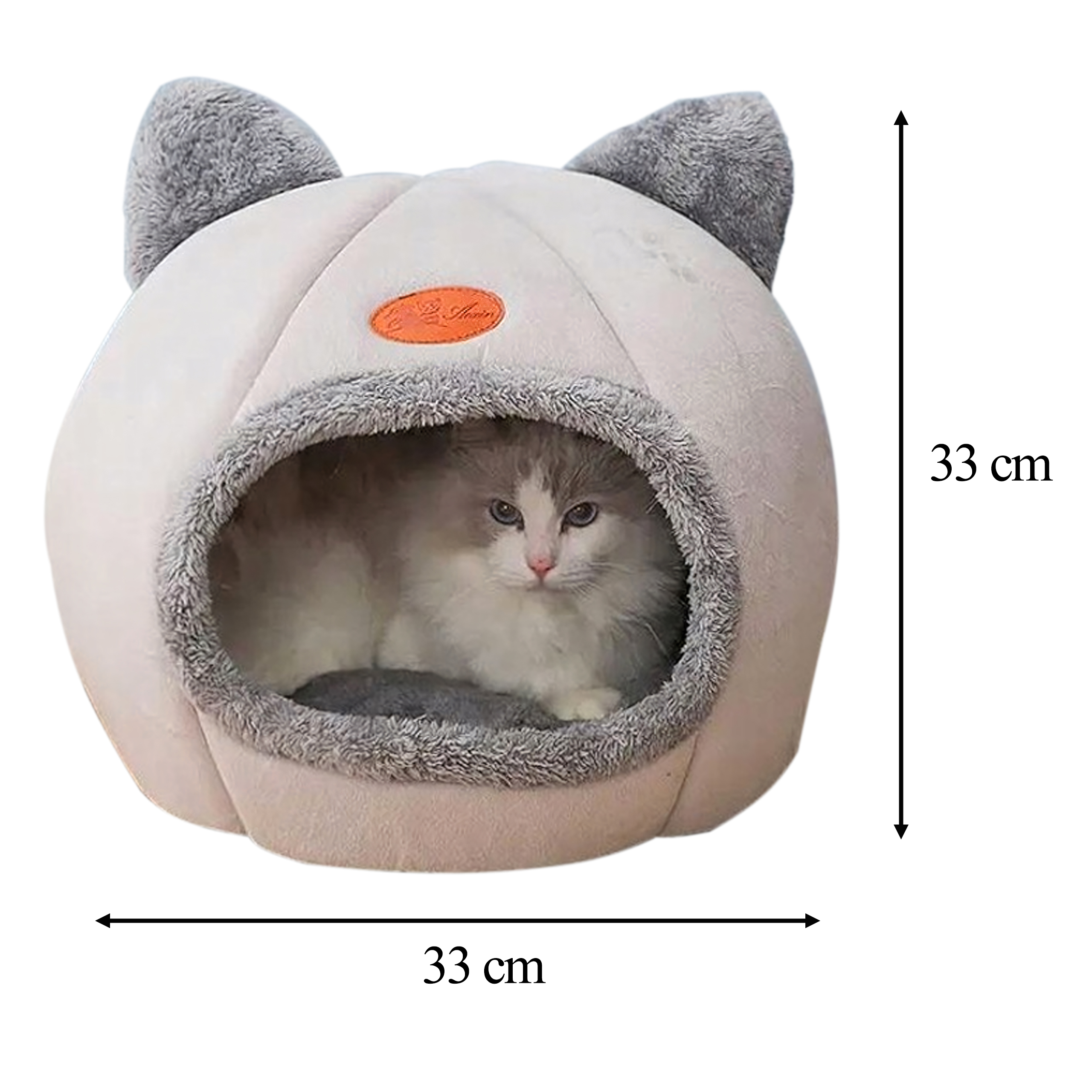 Budka Domek Legowisko dla Kota Psa Pluszowe na Zimę Miękkie Posłanie - obrazek 8