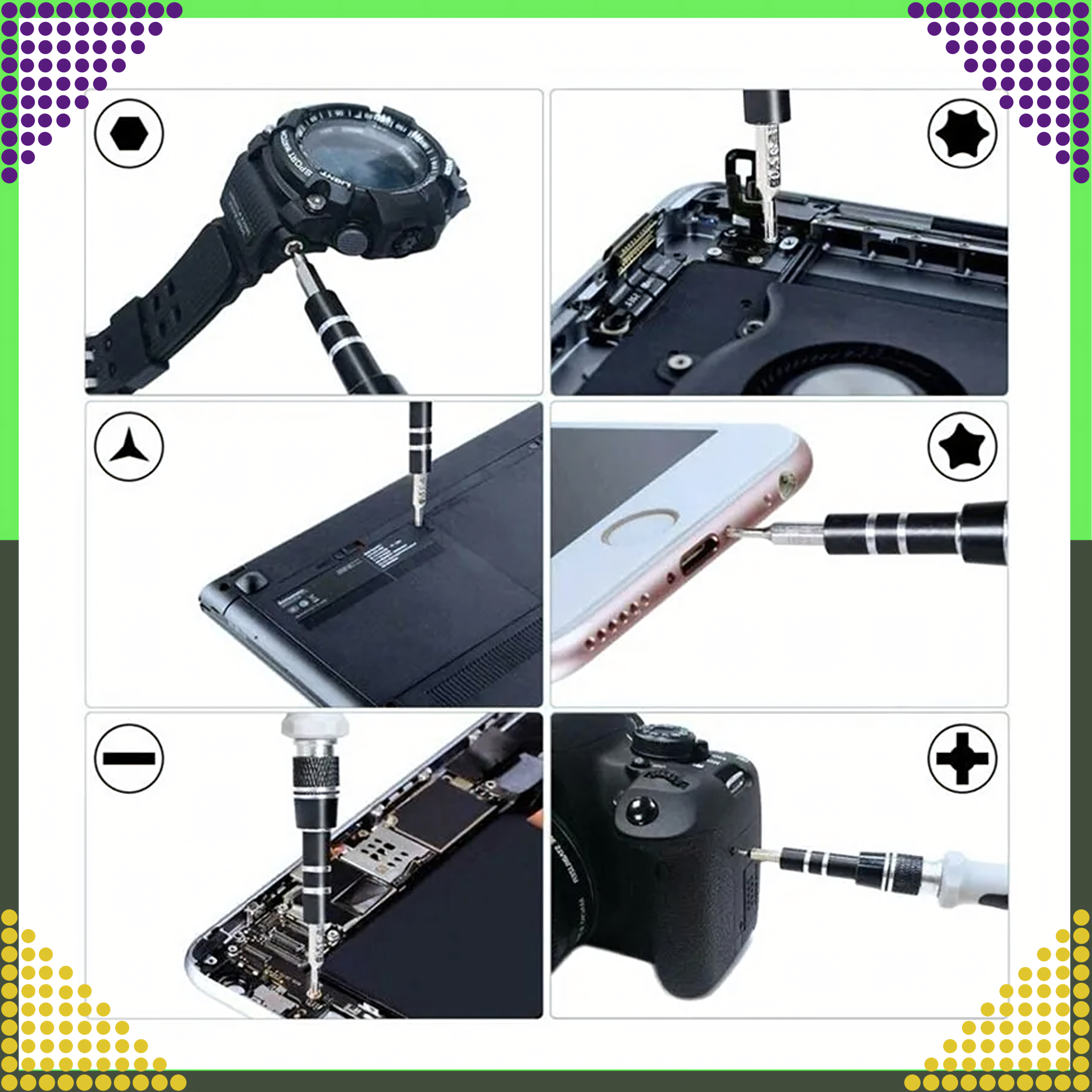 Zestaw Śrubokrętów Precyzyjnych Wkrętaki Torx Śrubokręty Precyzyjne 120w1 - obrazek 8