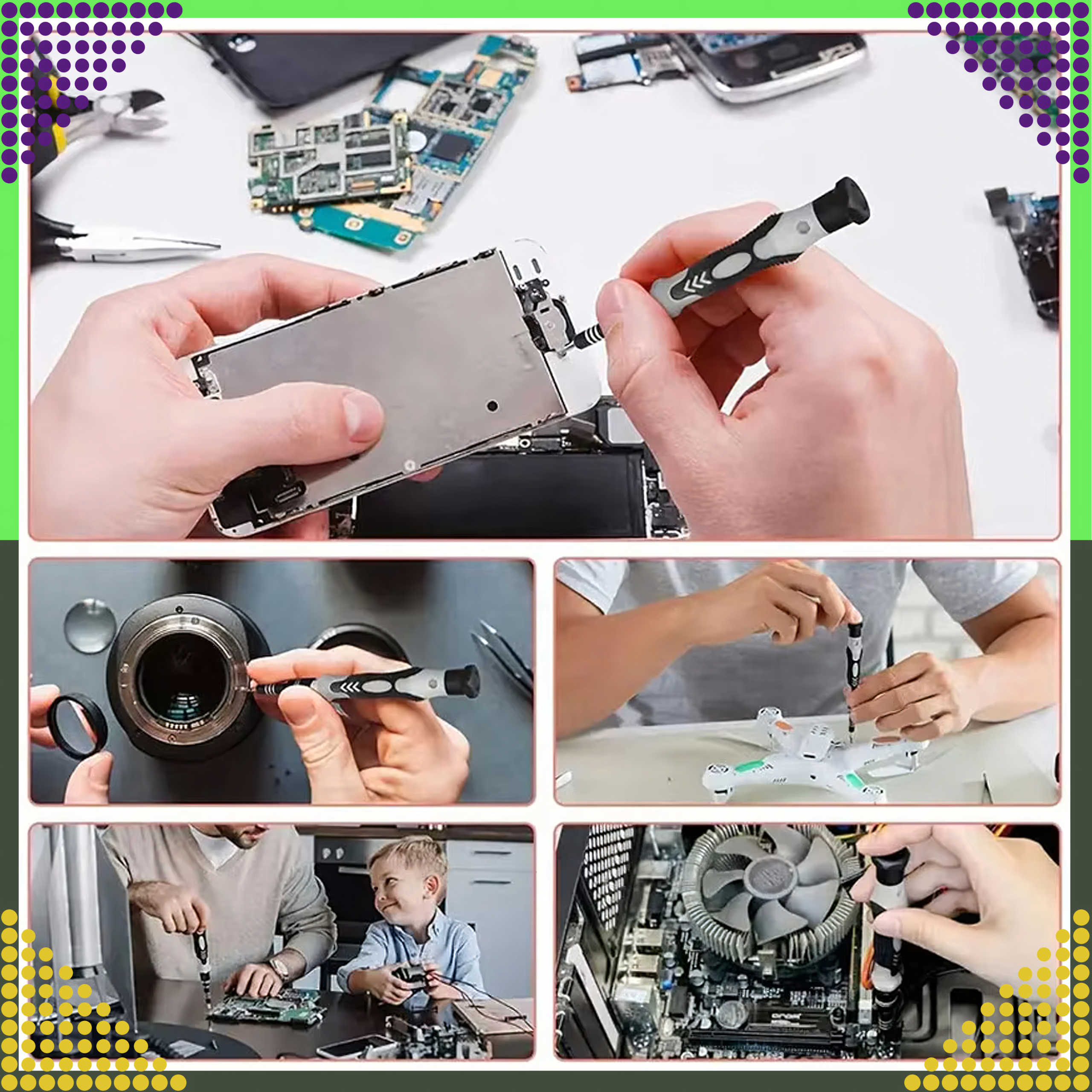 Zestaw Śrubokrętów Precyzyjnych Wkrętaki Torx Śrubokręty Precyzyjne 120w1 - obrazek 10