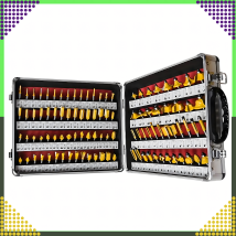 Frezy Kształtowe do Drewna Frez do Frezarki Frezowania Zestaw Frezów 100szt