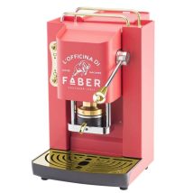 Ekspres do kawy Faber Pro Deluxe Cherry Red & Brass ESE Pad