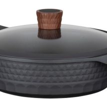 Resto Kitchenware 93506 garnek 4,4 l Okrągły Czarny, Drewno