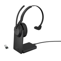Jabra 25599-899-989 słuchawki/zestaw słuchawkowy Przewodowy i Bezprzewodowy Opaska na głowę Biuro/centrum telefoniczne Bluetooth Podstawka do ładowania Czarny