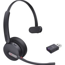 Yealink WH64 Hybrid Mono Teams Zestaw słuchawkowy Bezprzewodowy Opaska na głowę Biuro/centrum telefoniczne Micro-USB Bluetooth Czarny