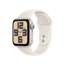 Zegarek Apple Watch SE (2024) GPS 40mm Starlight Aluminium Case with Sport Band M/L – Starlight