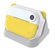 Aparat natychmiastowy myFirst Camera Insta Wi dla dzieci z drukarką i możliwością drukowania etykiet, ekranem 2.4″ IPS, z podwójnym obiektywem 12 MP (yellow)