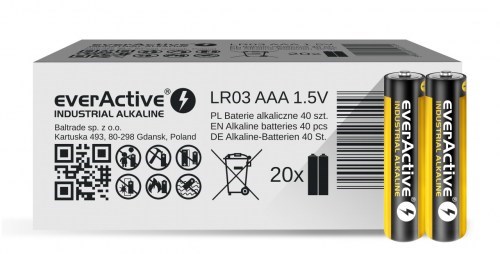 Zestaw baterii alkaliczne everActive EVLR03S2IK (40) - obrazek 3