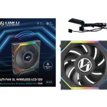 Lian Li UNI FAN SL Wireless LCD 120 Obudowa komputera Wentylator 12 cm Czarny 1 szt.