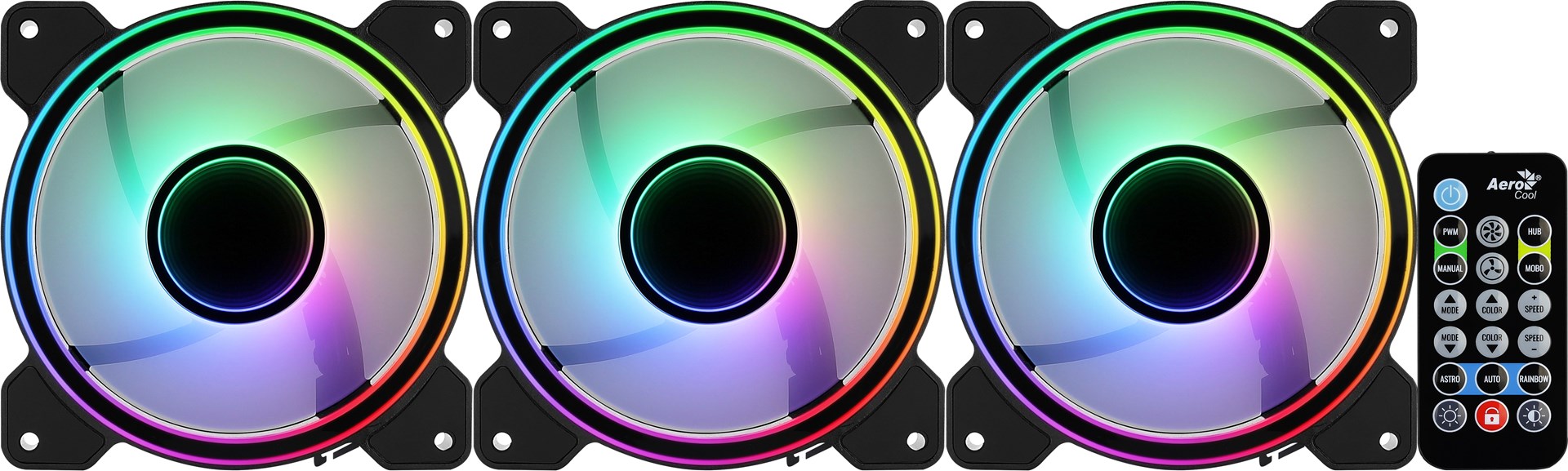 Wentylator + Hub AEROCOOL PGS MIRAGE 12 ARGB PRO (3x120) - obrazek 3