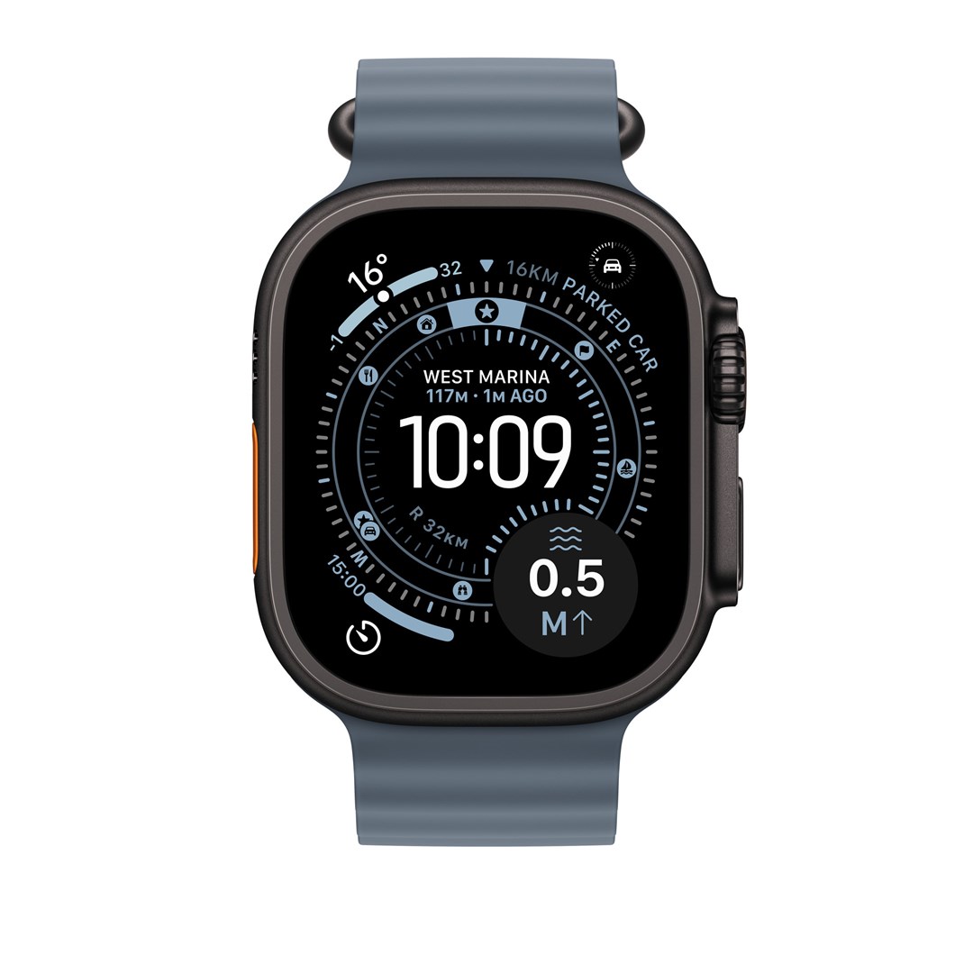 Apple 49mm Anchor Blue Ocean Band - Black Titanium Finish - obrazek 4