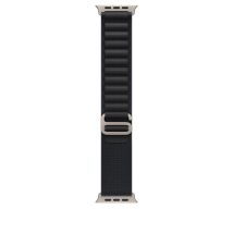 Zegarek Apple 49mm Black Alpine Loop – Medium – Natural Titanium Finish