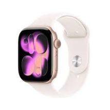 Apple Watch Series 11 GPS 46mm Rose Gold Aluminium Case with Light Blush Sport Band – S/M
