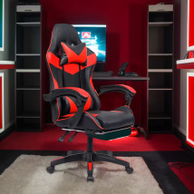 17 x Fotel Gamingowy Biurowy Obrotowy Kubełkowy Krzeszło z Podnóżkiem do 150 kg