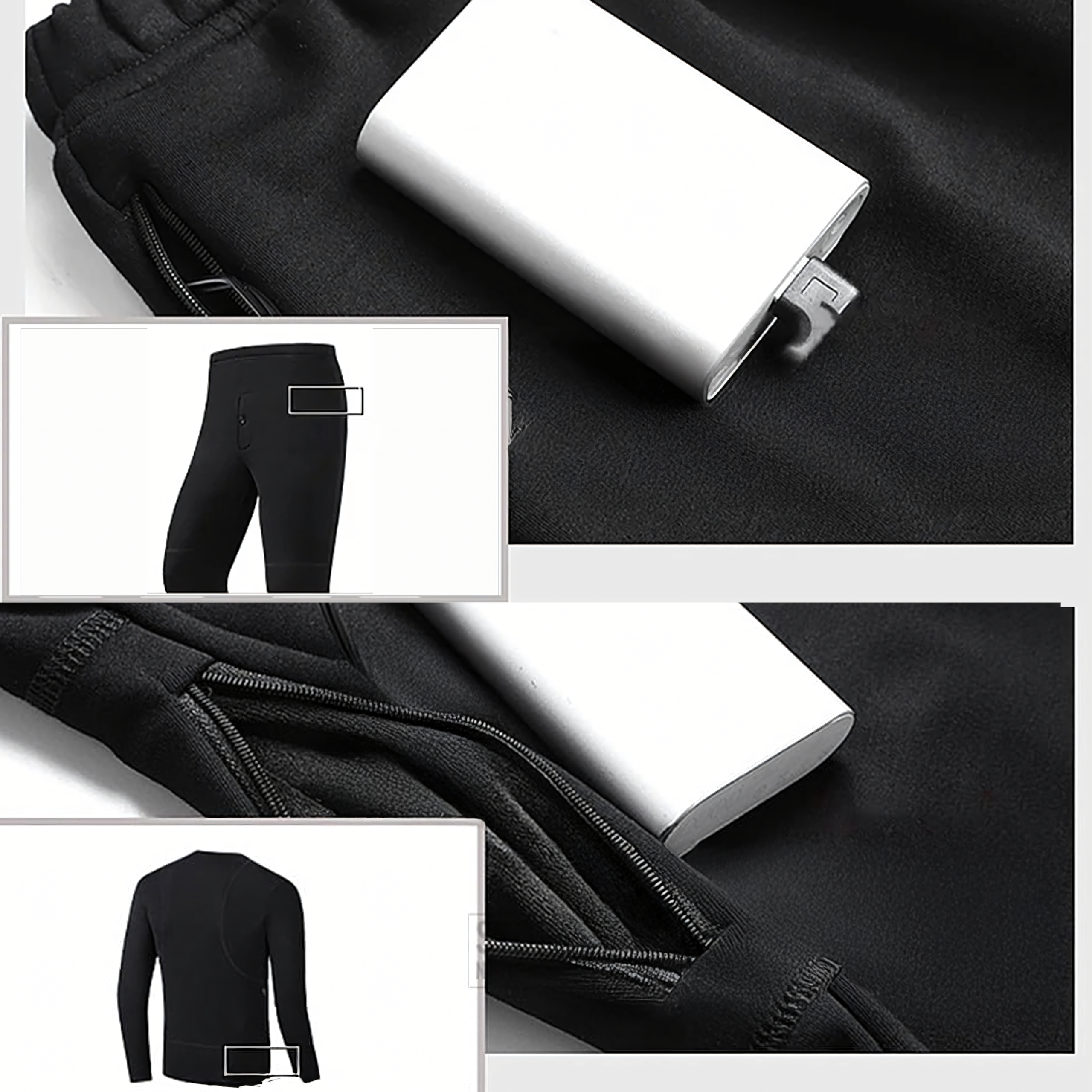 Bielizna Termoaktywna Grzewcza Podgrzewana Odzież Termiczna Komplet 3XL - obrazek 8