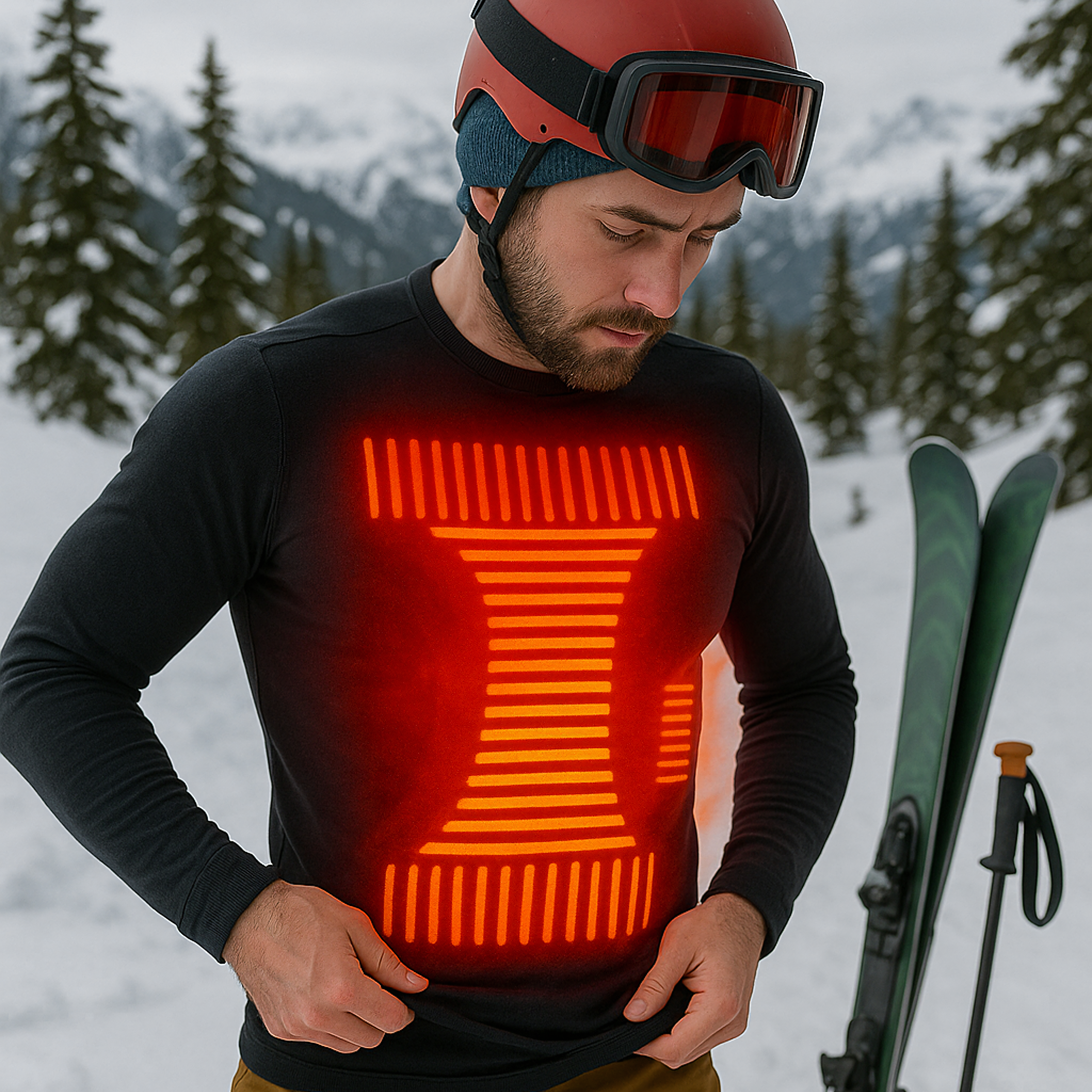 Bielizna Termoaktywna Grzewcza Podgrzewana Odzież Termiczna Komplet 3XL - obrazek 11