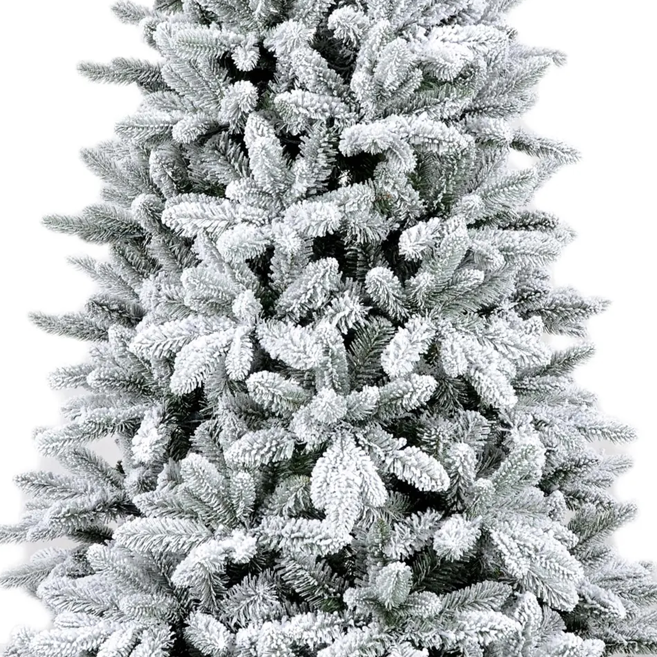 CHOINKA JAK PRAWDZIWA MOCNO OŚNIEŻONA JODŁA GĘSTA ŻYWA STOJAK 210CM PREMIUM - obrazek 4