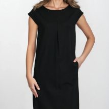 Sukienka Luźna sukienka z rayonu S271 Black – Nife