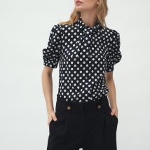 Wiskozowa bluzka w grochy B134 Grochy – Nife