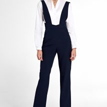Granatowy kombinezon z szelkami KM19 Navy – Nife