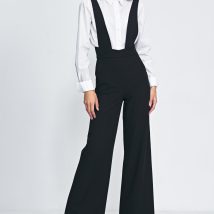 Czarny kombinezon na szelkach KM33 Black – Nife