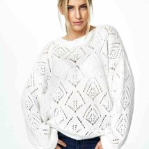 Sweter Damski Model M887 Ecru – Figl