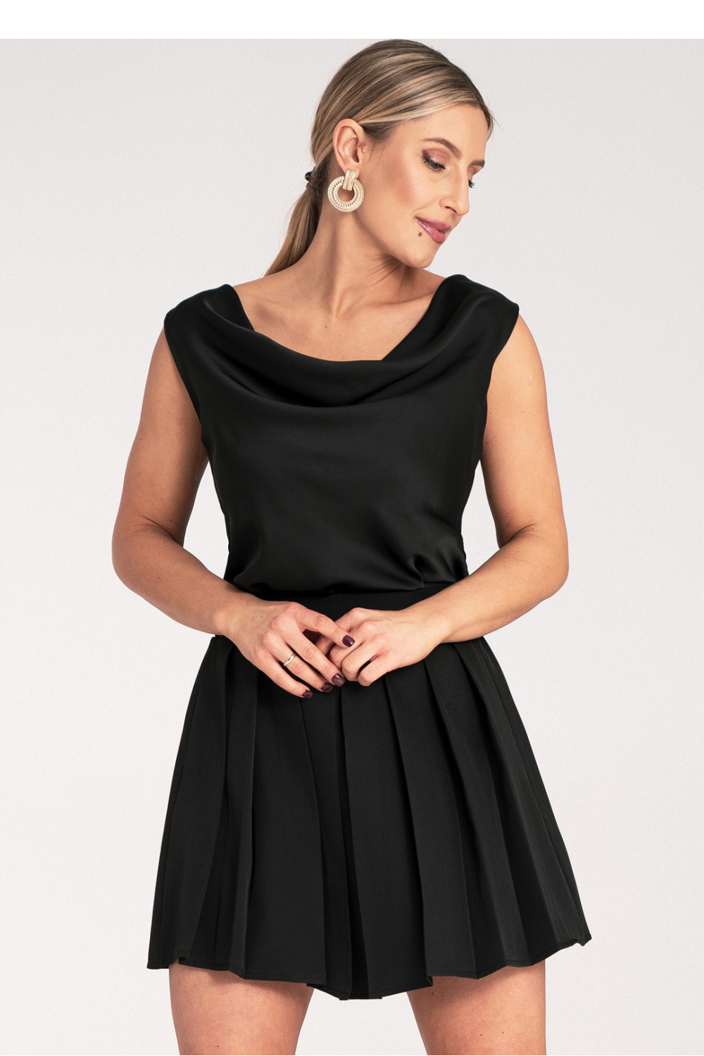 Bluzka Model M1119 Black - Figl - obrazek 3