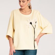 Bluzka Model M1118 Yellow – Figl