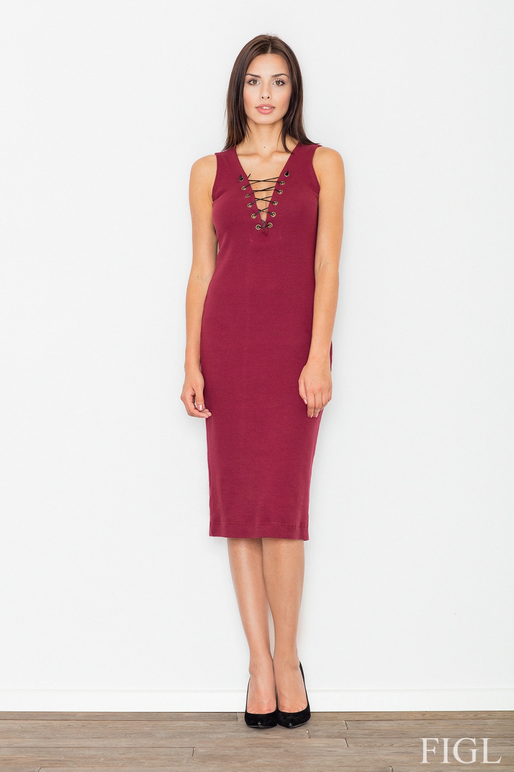 Sukienka Model M487 Bordo - Figl