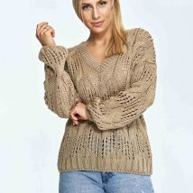 Sweter Damski Model M910 Brown – Figl
