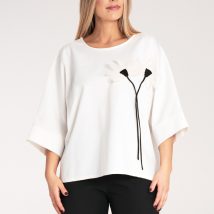 Bluzka Model M1118 White – Figl