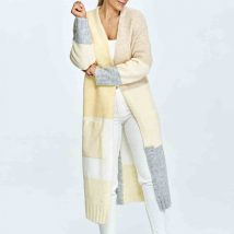 Sweter Kardigan Model M896 Yellow/Beige – Figl