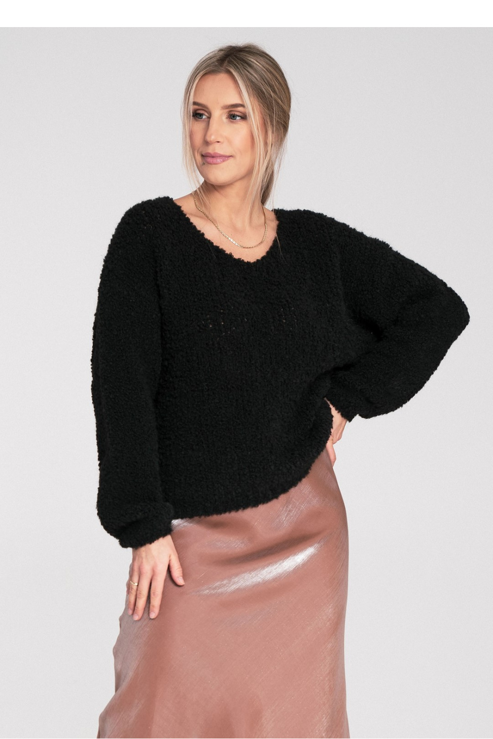 Sweter Damski Model M1108 Black - Figl - obrazek 3