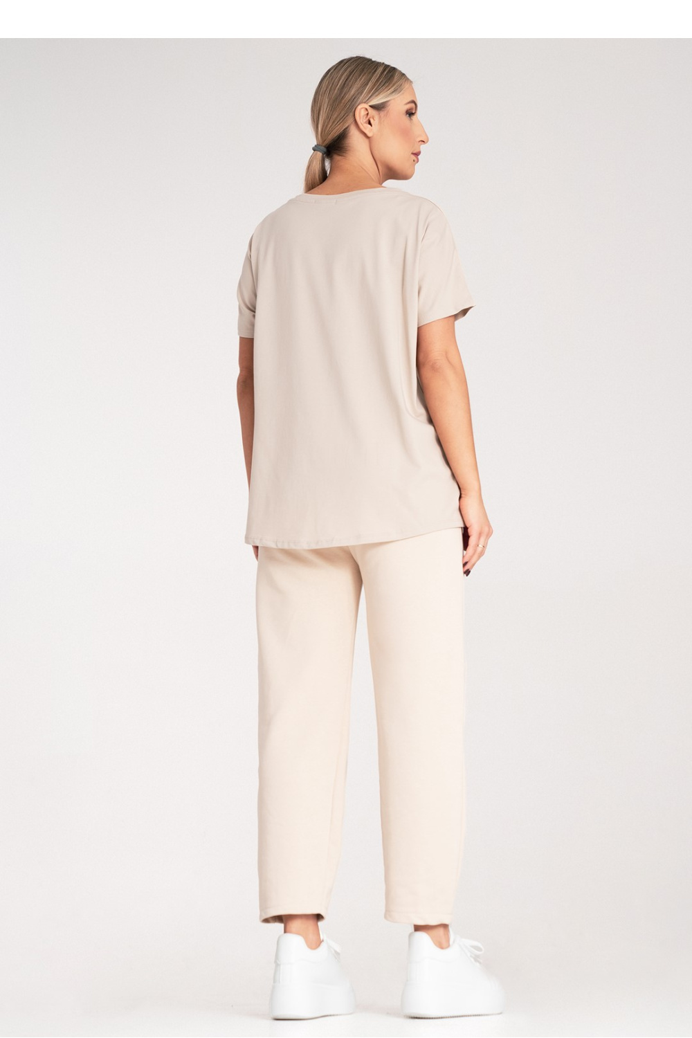 Tshirt Damski Model M1164 Beige - Figl - obrazek 4