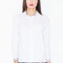 Koszula Damska Model M491 White/Blue – Figl