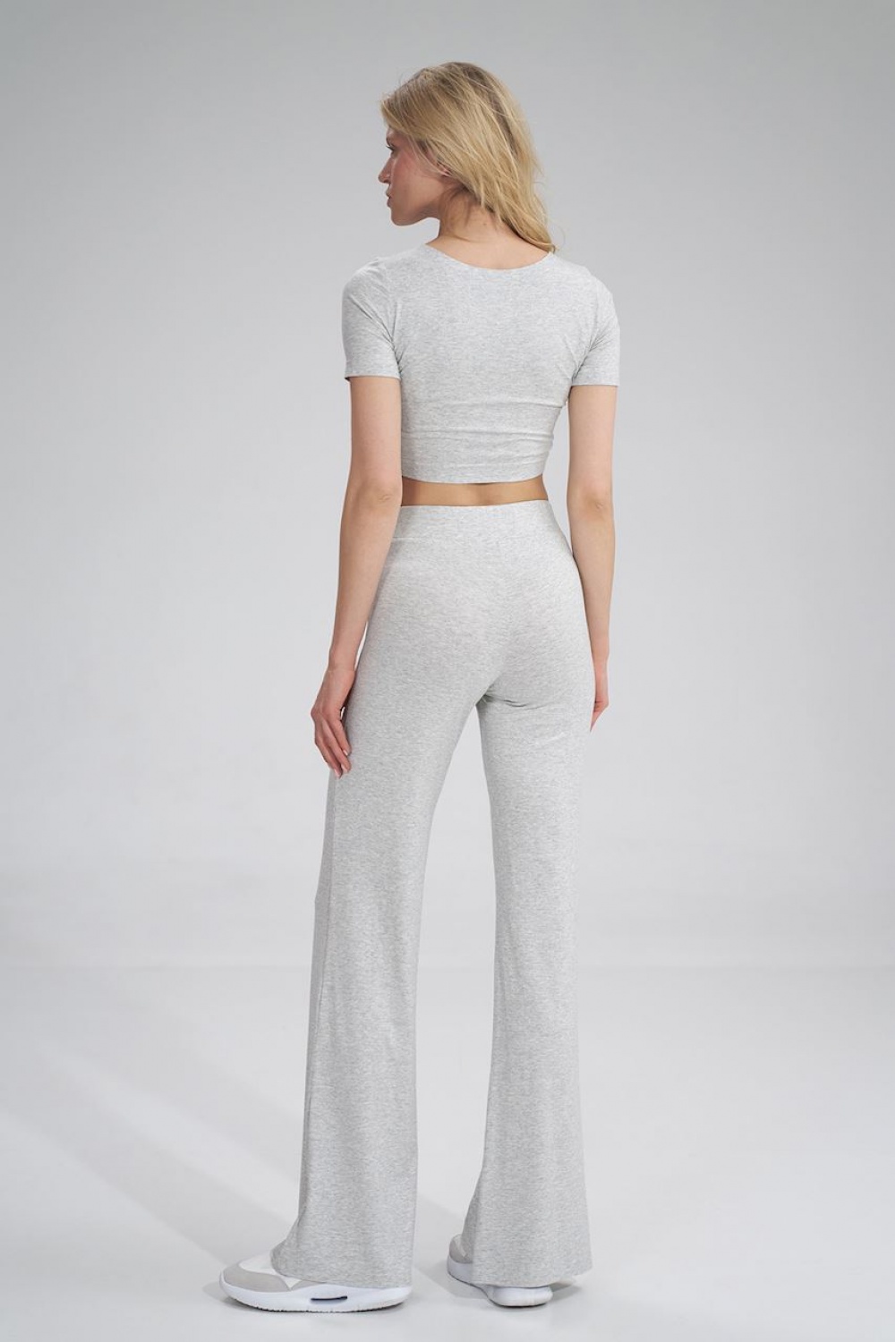 Spodnie Damskie Model M749 Grey Melange - Figl - obrazek 4