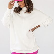 Bluza Damska Model Simple D27 Śmietana – IVON