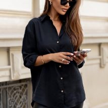 Koszula Damska Model Emilie B53 Black – IVON