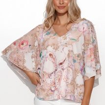 Bluzka Model M800 Siatka 40 – Makadamia