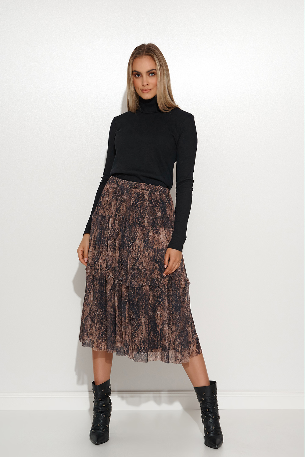 Golf Damski Model M679 Black - Makadamia - obrazek 3