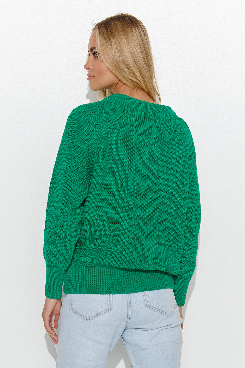 Sweter Damski Model S140 Green - Makadamia - obrazek 4
