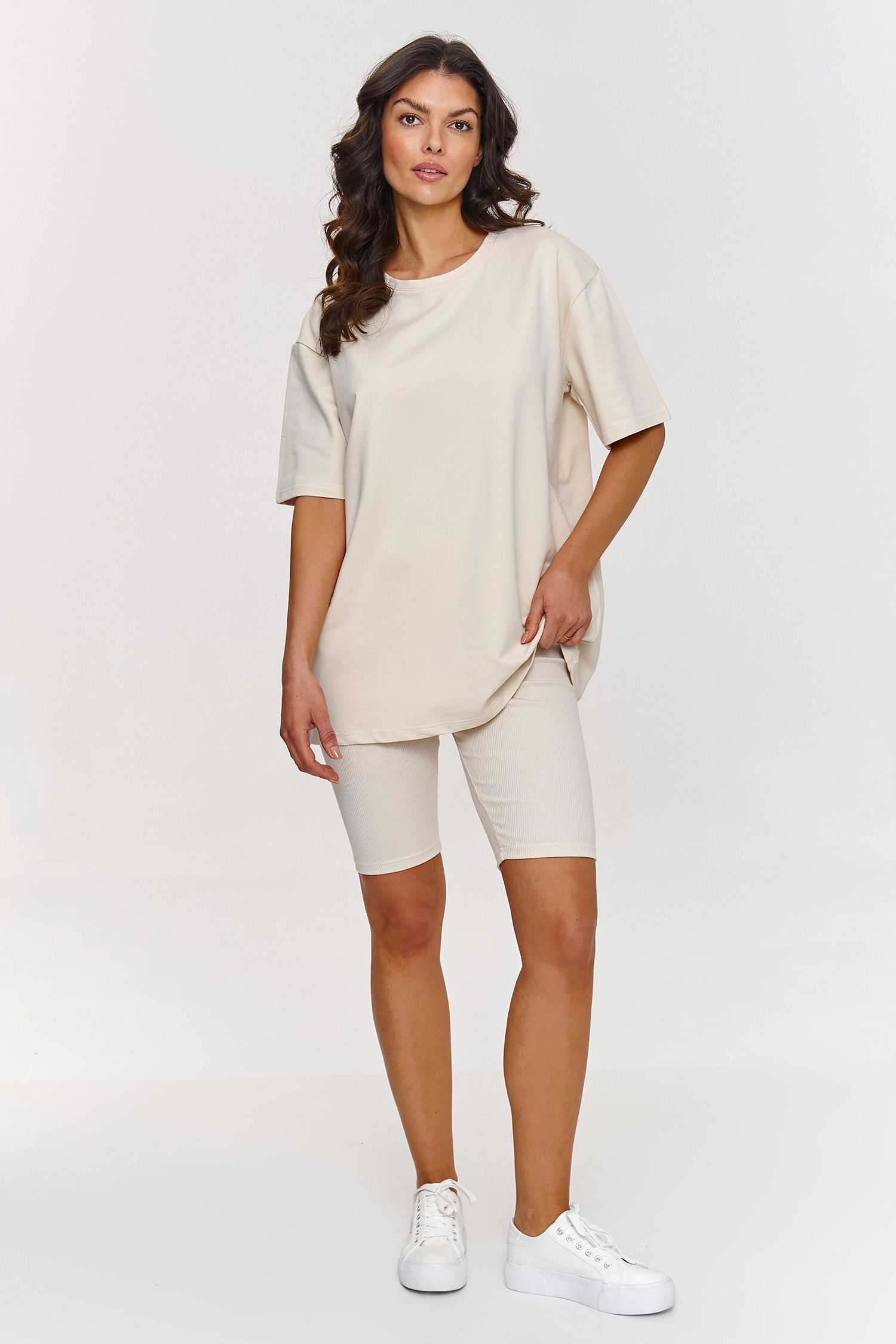 Spodnie Komplet Model A7 Light Beige - Makadamia - obrazek 3