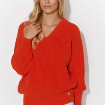 Sweter Damski Model S140 Orange – Makadamia