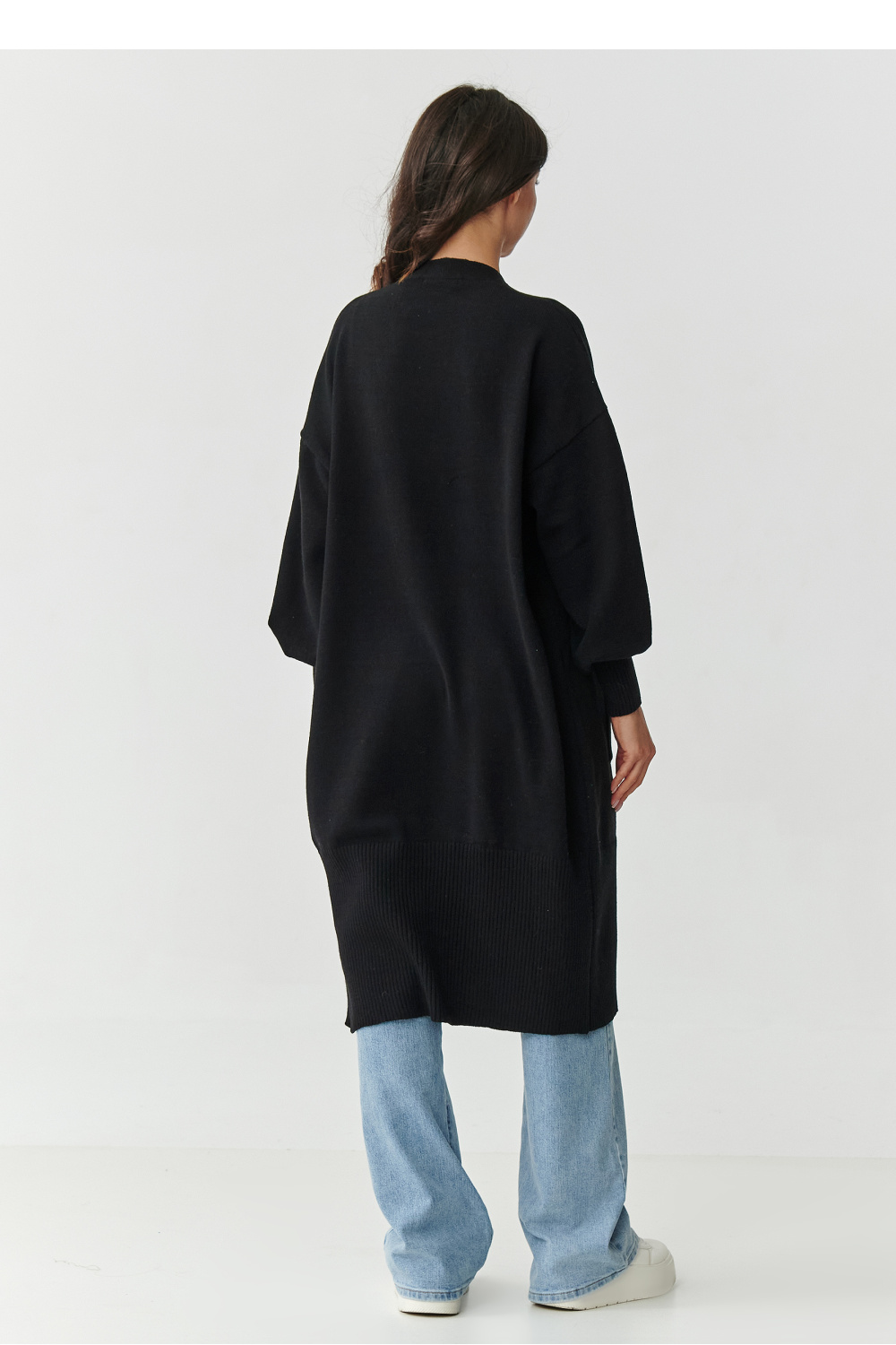 Sweter Kardigan Model S167 Black - Makadamia - obrazek 4