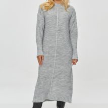 Sukienka Model S147 Grey Melnage – Makadamia