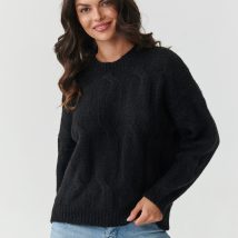 Sweter Damski Model S169 Black – Makadamia