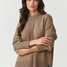 Sweter Damski Model S159 Cappuccino – Makadamia