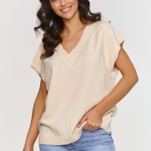 Kamizelka Model S157 Light Beige – Makadamia